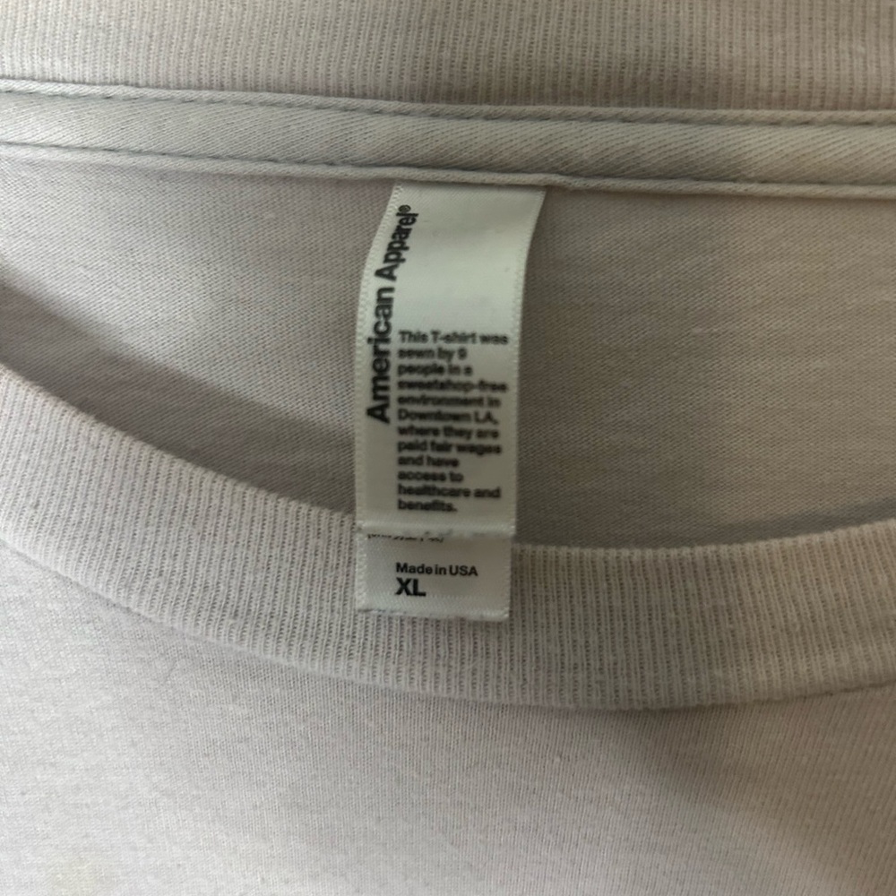 American Apparel Beige Graphic Tee - Picture 3 of 6